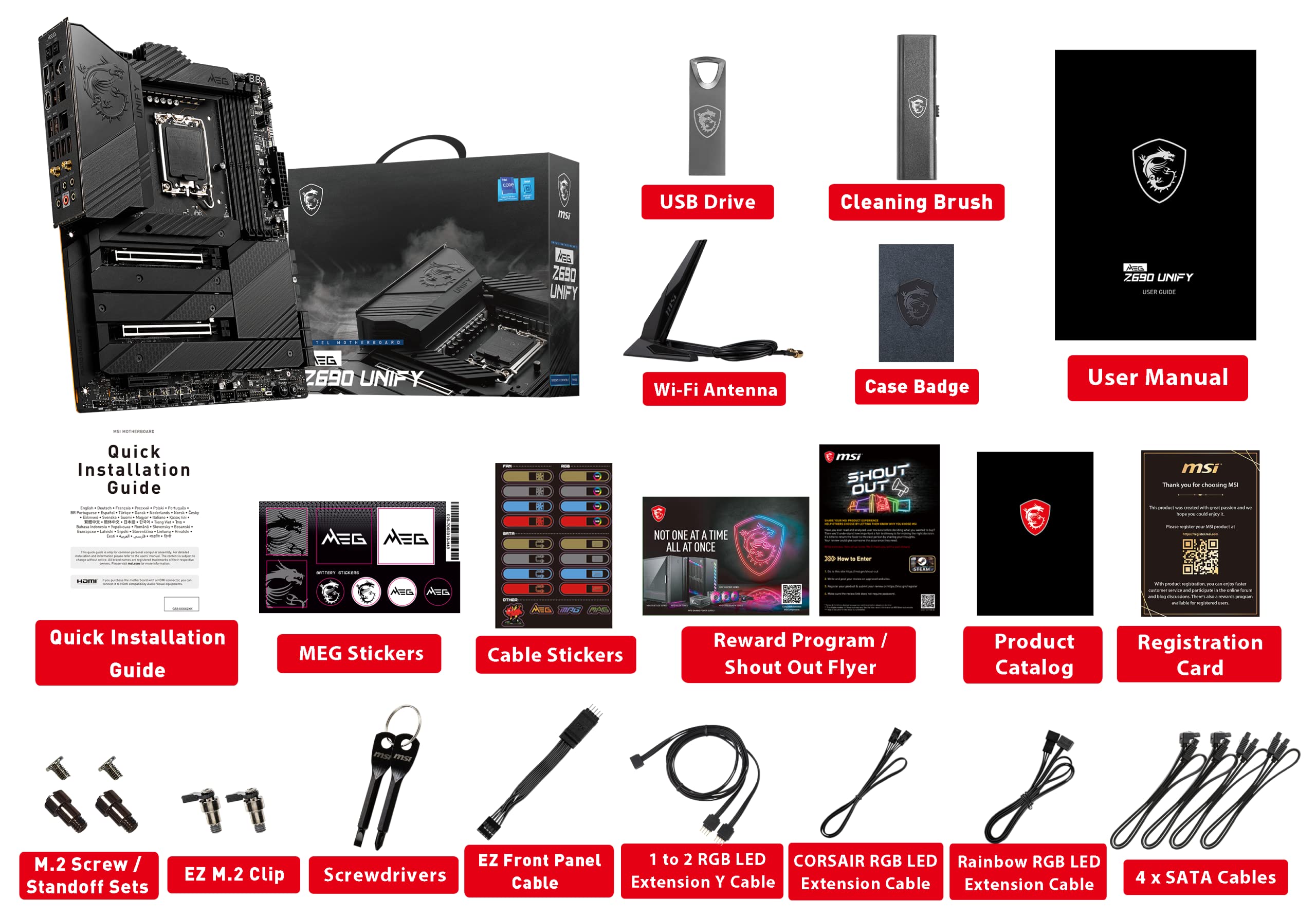 MSI MEG Z690 UNIFY マザーボード　LGA1700 ATX MSI MEG Z690 UNIFY-X DDR5 LGA 1700 Socket ATX Motherboard